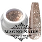 Preview: Nude Braun Bronze Glitzer Glitter Gel Chrome Herbst