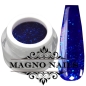 Preview: Blaues Metallic Glitter Gel deckend
