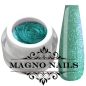Preview: Grüne Glitzergel Glitter fein deckend Mint