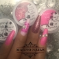 Preview: Naildesign Ideen - Sommer Pinke Nägel Chrom