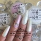 Preview: Winternägel - Nail Art Ideen - Nageldesign Hochzeitsnägel Weiß rosa glitter