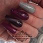 Preview: Nail Art Ideen - Halloween Nägel Lia Cateye Silber