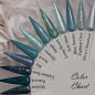 Preview: Dunkel Mint Blau Grau Glitter Glitzer Farbpalette Farbtips Nageltips Nägel