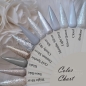 Preview: Grau Weiß Silver gold Chrome Glitter Glitzer Farbpalette Nägel Tips Nageldesign