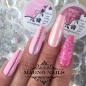 Preview: Nageldesign Idee - Rosa Chrome Nägel mit Pailetten