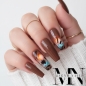 Preview: Braune Nägel - Schilf Natur - Nageldesign Extravagant - perfekt