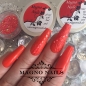Preview: Naildesign Ideen - Sommer Nägel rot matt Schnörkel