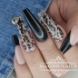 Preview: Schwarz French Leonnägel Leonails Leodesign Leomuster