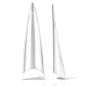 Preview: Lange Stiletto Tips XL Größen groß