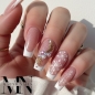 Preview: Pink Nude Flash UV Cover Gel - Winterdesign Perlen