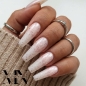 Preview: Nageldesign Ideen - Make UP mit Flakes - Flocken pink