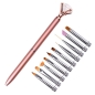 Preview: 10 in 1 Nail Pinsel Set rosegold Pinselset edel
