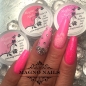Preview: Nägel Ideen - Pinke Nägel Strass Sommer