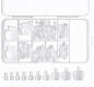 Preview: 100 x Fußnägel Tips natur in einer Box
