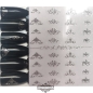 Preview: 3D Metallic Nail Sticker - silber Seblstklebende Aufkleber Nagelsticker Nagelaufkleber