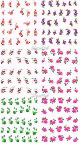 2D Nail Art Sticker
