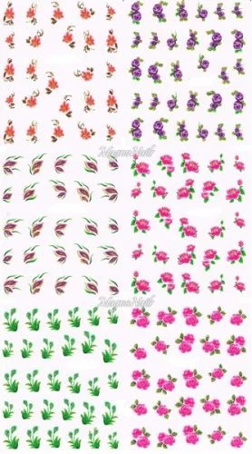 2D Nail Art Sticker