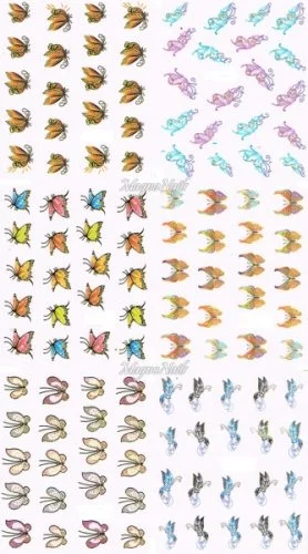 2D Nail Art Sticker