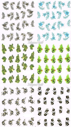2D Nail Art Sticker