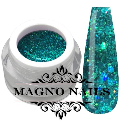 Mint Metallic Glitter mit großen Pailetten