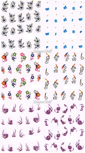 2D Nail Art Sticker