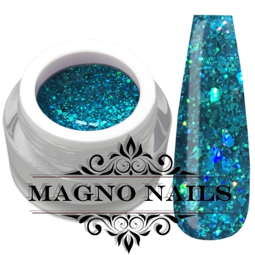 Metallic mint Glitzer mit Pailetten