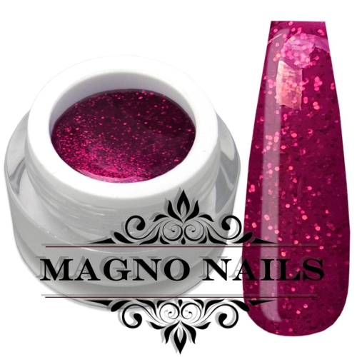 UV Gel - 1331 - Glitter Gel - Glittery Red pink Glitzer Gel Glitzergel Nageldesign Nägel Nails Nagelstudio