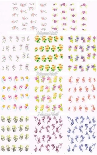 2D Nail Art Sticker