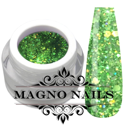 UV Gel - 1372 - Glitter Gel - Snake Grün Pailetten Glitzer Gel Glitzergel Nageldesign Nägel Nails Nagelstudio
