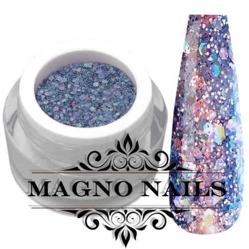 Flieder Mix Glitter Gel Chunky Pailetten Glitzer Gel