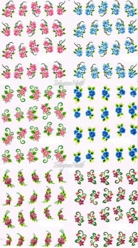 2D Nail Art Sticker