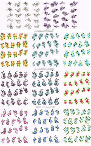2D Nail Art Sticker