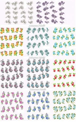 2D Nail Art Sticker