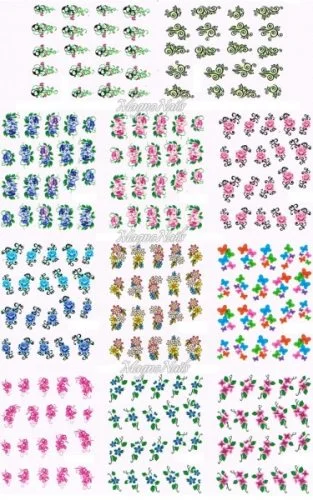 2D Nail Art Sticker