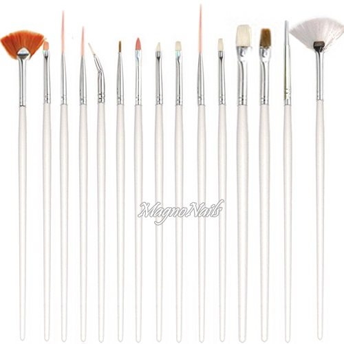 Nail Art Pinsel Set 15-Teilig Nagelpinsel Nägel Nagelstudio Zubehör Günstig Schnäppchen
