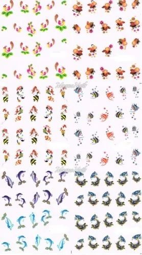 2D Nail Art Sticker