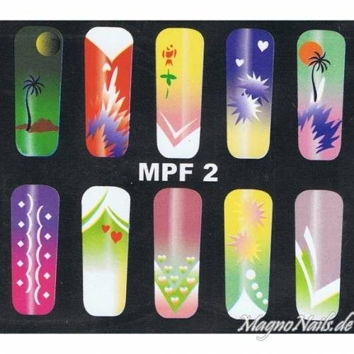 Preview: MPF 2 Airbrush Schablone