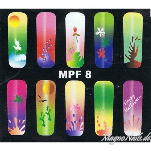 Preview: MPF 8 Airbrush Schablone