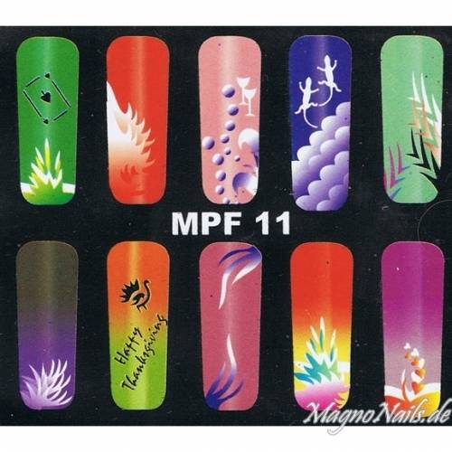 Preview: MPF11 Airbrush Schablone