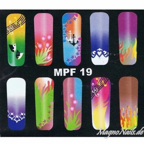 MPF 19 Airbrush Schablone