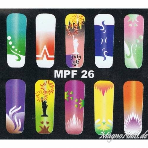 Preview: MPF26 Airbrush Schablone
