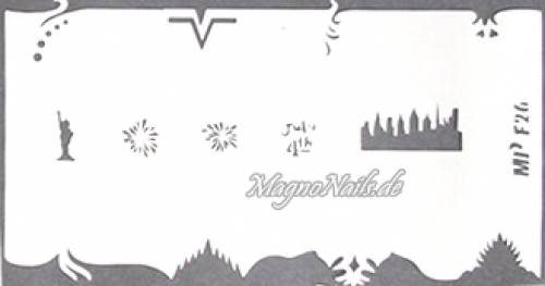 Preview: Nageldesign Nailart Nail Art Airbrush Schablone viele Designs