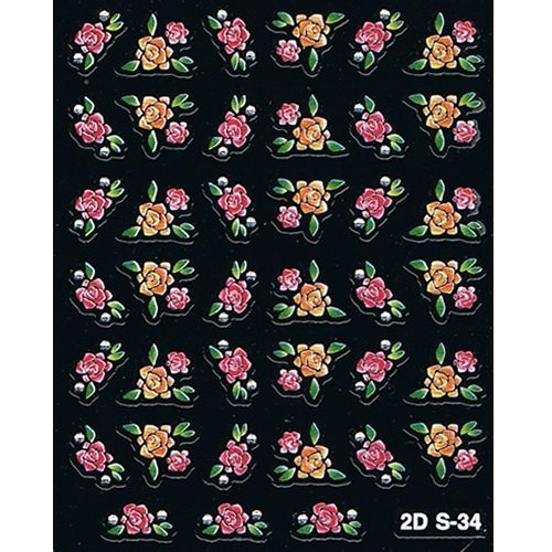 2D Nail Art Sticker