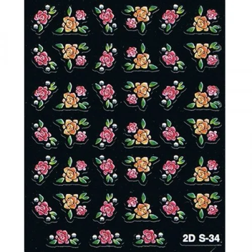 2D Nail Art Sticker
