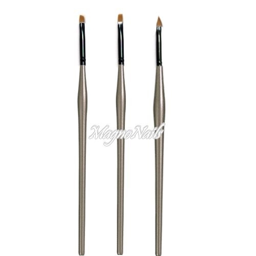 Nail Art Pinsel Set 3 -Teilig Nagelpinsel Nägel Nagelstudio Zubehör Günstig Schnäppchen