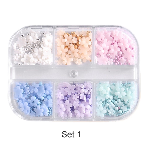 Preview: 3D Blumen Blümchen pastel Farben Nageldesign