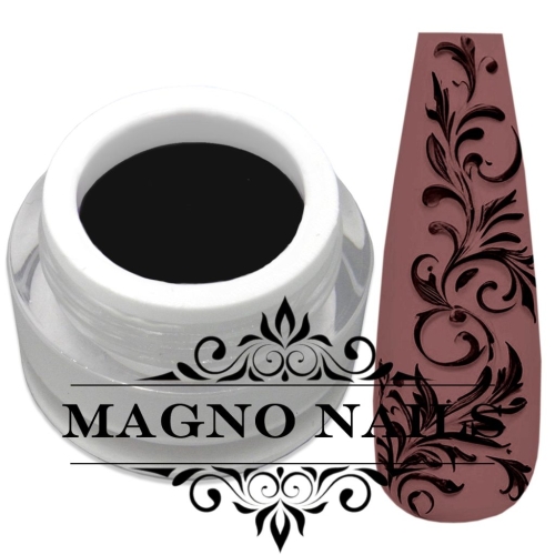 UV Gel - 1102 - 3D Paste Black Glitzer Gel Glitzergel Nageldesign Nägel Nails Nagelstudio