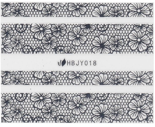 3D Lace Metallic Sticker - silber Ornamente Seblstklebende Aufkleber Nagelsticker Nagelaufkleber