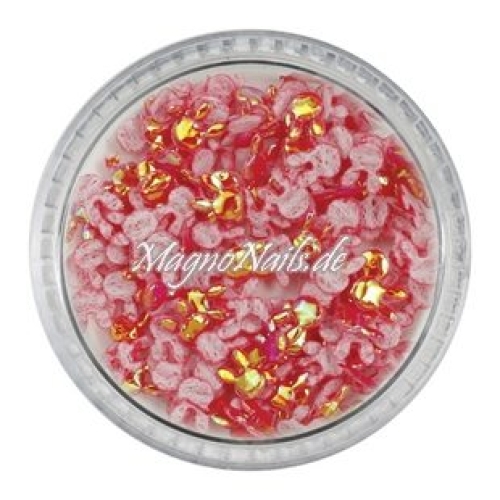3D Einlegemotive - Shapes - 3D Hasen rot 5 mm Nailart Nageldesign Nail art