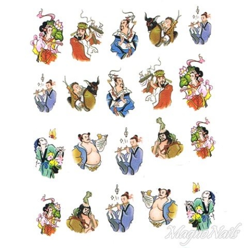 2D Nail Art One Stoke Sticker